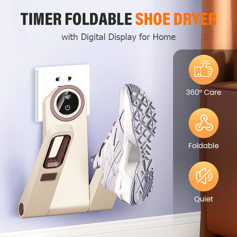 🏆Sèche-chaussures pliable avec minuterie et affichage numérique pour la maison🌿✨