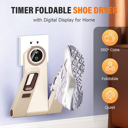 🏆Sèche-chaussures pliable avec minuterie et affichage numérique pour la maison🌿✨