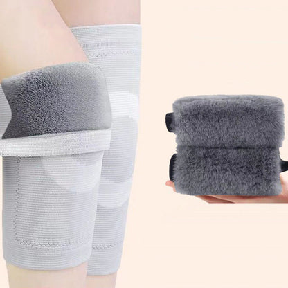 🏆👍Genouillères Chaudes en Peluche Antidérapantes pour l'Hiver🌿🌿
