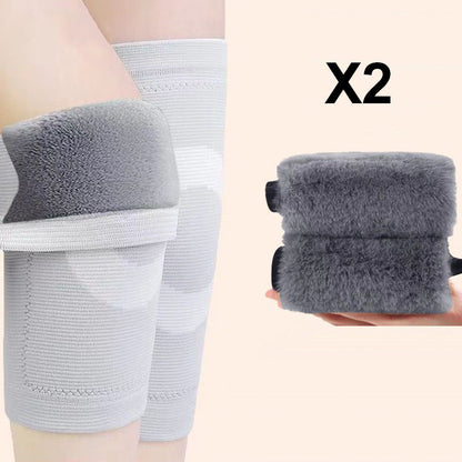 🏆👍Genouillères Chaudes en Peluche Antidérapantes pour l'Hiver🌿🌿