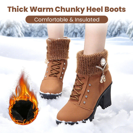 🔥Offre exceptionnelle Black Friday – 50 % de réduction !🔥Bottines pour femmes à semelles compensées et doublure chaude