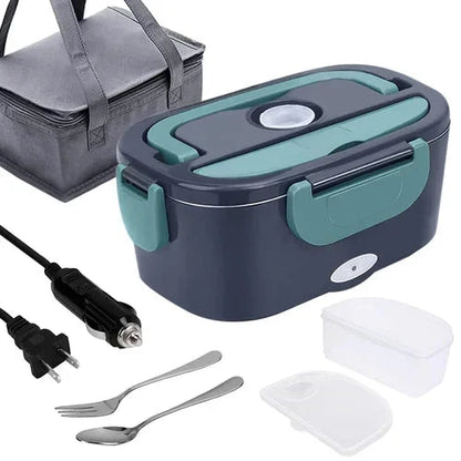 🎉 FLASH SALE 2027 – 50 % DE RÉDUCTION ! 🍱 Boîte repas chauffante électrique portable 2-en-1 – 12 V voiture et 230 V maison – double usage, 1,5 L en acier inoxydable 🔌