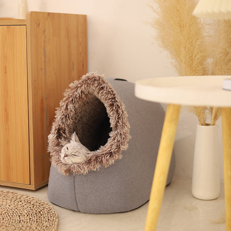 💥50% DE RÉDUCTION🐾Lit d'hiver chaud pour animaux de compagnie🔥