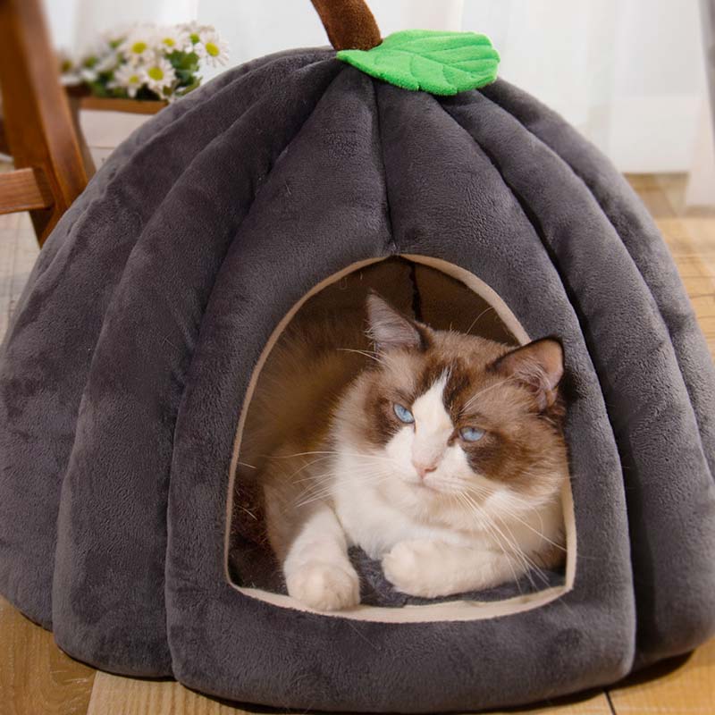 ✨🌿Lit semi-fermé chaud et douillet pour animaux de compagnie👑