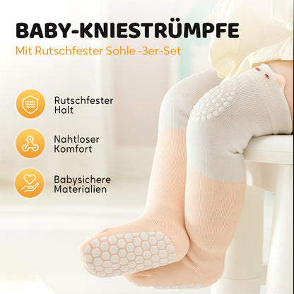 Chaussettes pour bébés avec semelle antidérapante – lot de 3