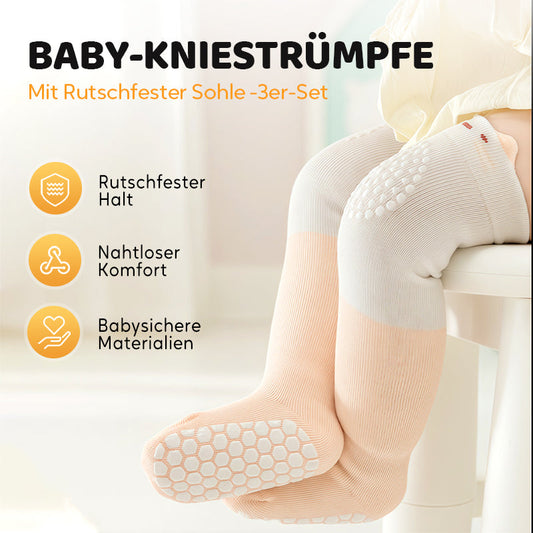 Chaussettes pour bébés avec semelle antidérapante – lot de 3