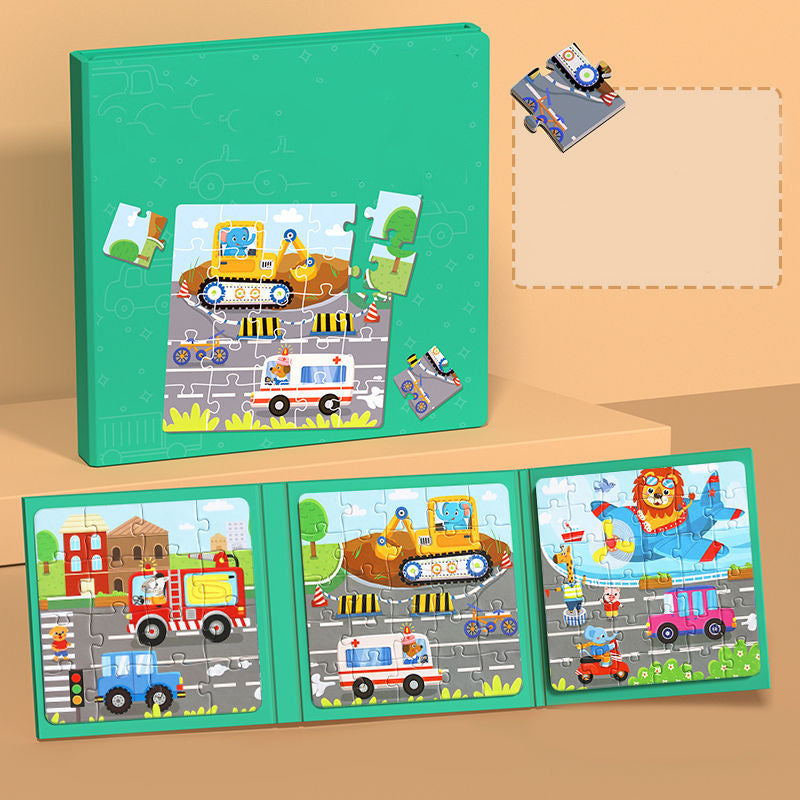 Livre de construction magnétique pour enfants