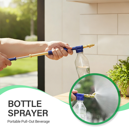 Pulvérisateur portable à bouteille de boisson à tirette