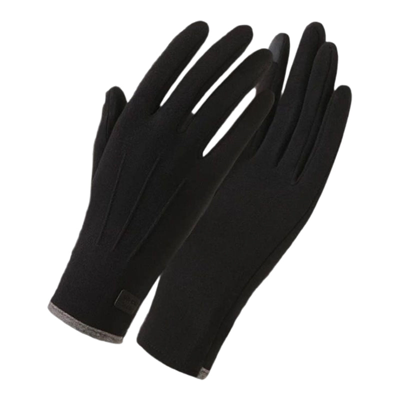 Gants chauds coupe-vent avec écran tactile et poignée antidérapante