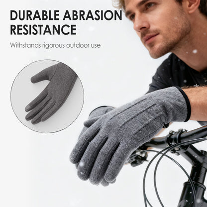 Gants chauds coupe-vent avec écran tactile et poignée antidérapante