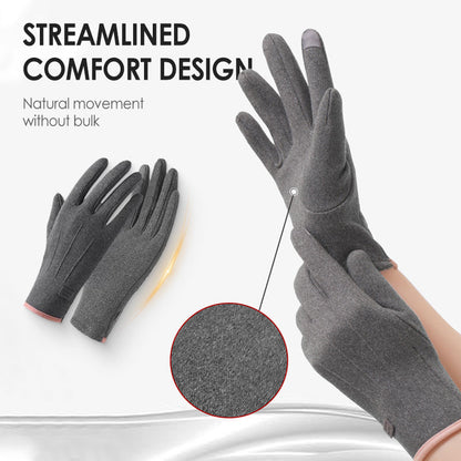 Gants chauds coupe-vent avec écran tactile et poignée antidérapante