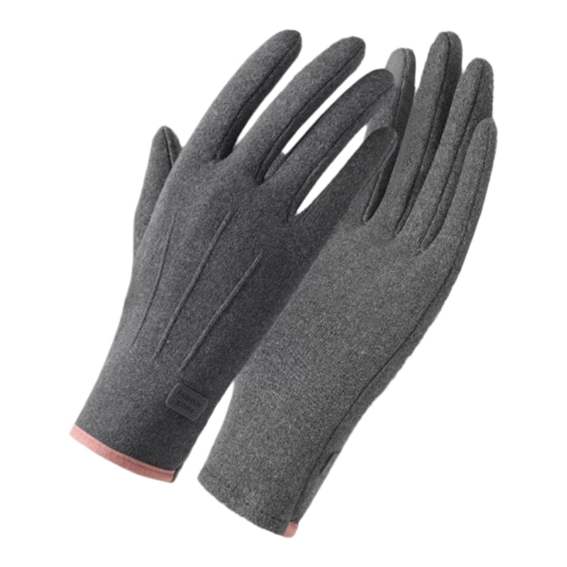 Gants chauds coupe-vent avec écran tactile et poignée antidérapante