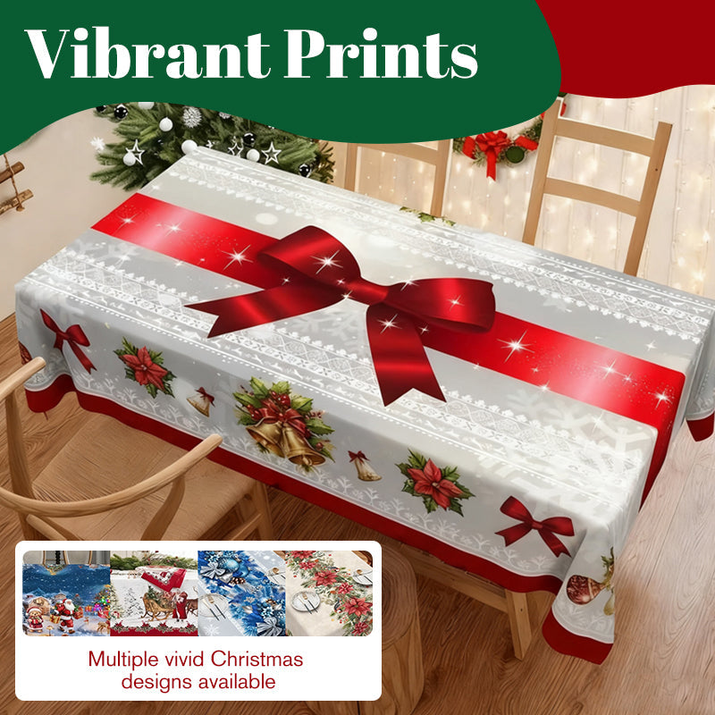 ✨Nouveautés de Noël✨Nappe élégante avec imprimé de Noël