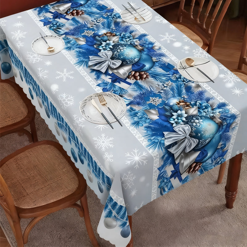 ✨Nouveautés de Noël✨Nappe élégante avec imprimé de Noël