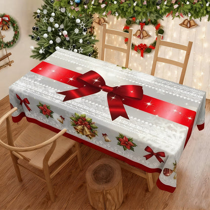 ✨Nouveautés de Noël✨Nappe élégante avec imprimé de Noël