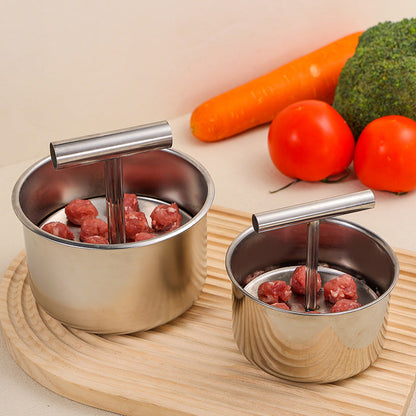Moule à cuisine en acier inoxydable pour boulettes de viande
