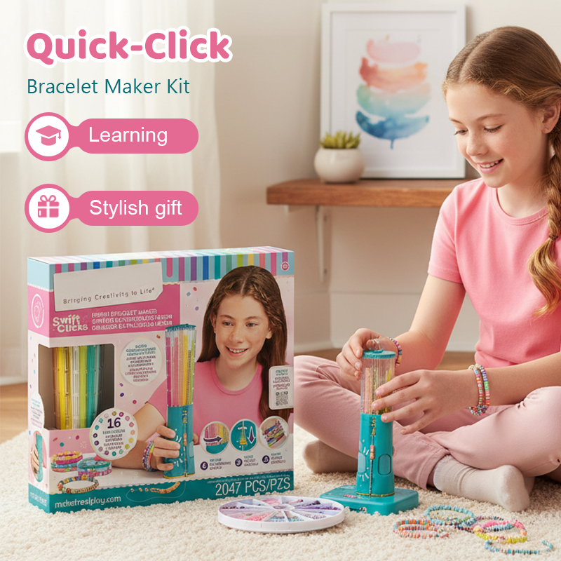 🎁Idée cadeau en promotion à -50 %🔥 Kit de création de bracelets Quick-Click