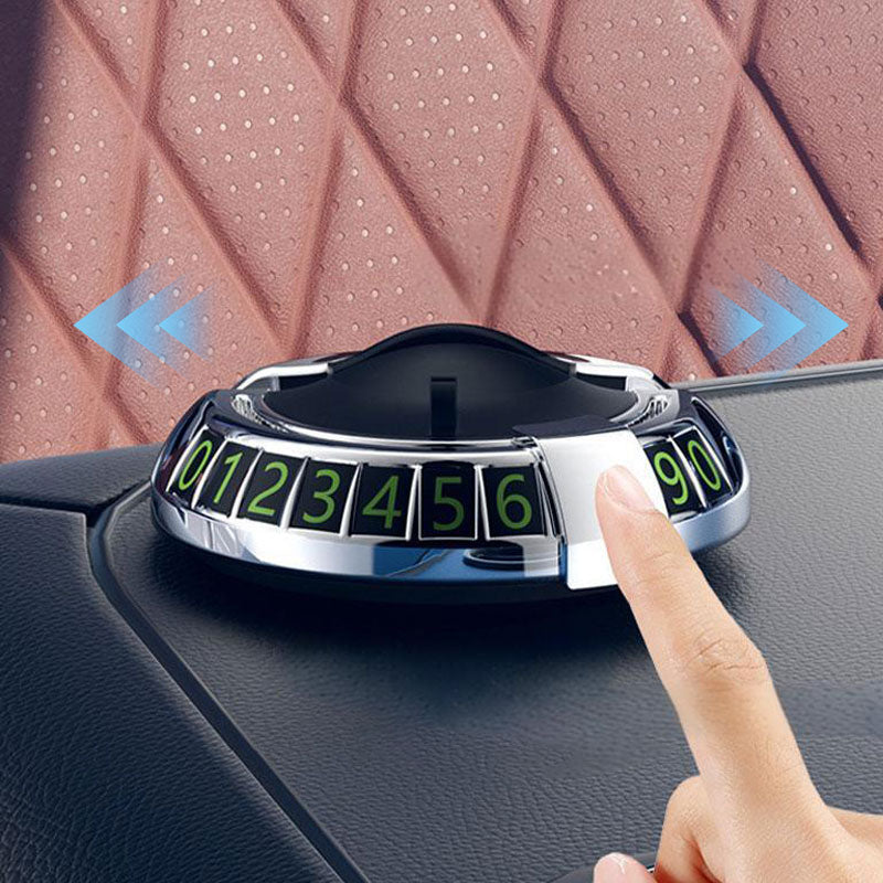 Support pour téléphone de voiture avec plaque d'immatriculation de stationnement