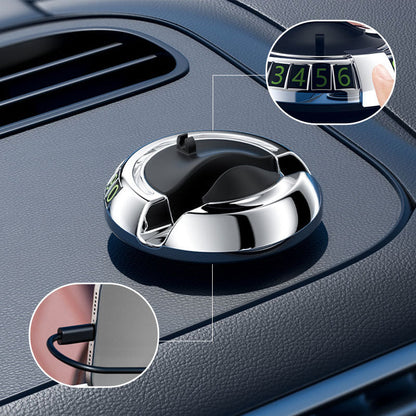 Support pour téléphone de voiture avec plaque d'immatriculation de stationnement
