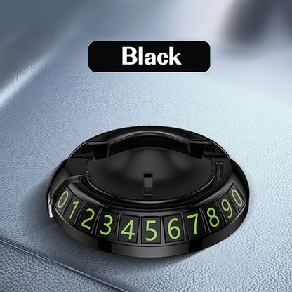 Support pour téléphone de voiture avec plaque d'immatriculation de stationnement