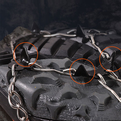 Crampons antidérapants pour chaussures et bottes de randonnée