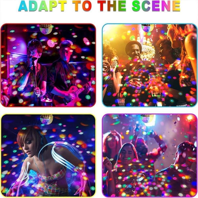 💥 Soldes du Nouvel An 49 % DE RÉDUCTION 💥 Boule disco lumineuse colorée rotative