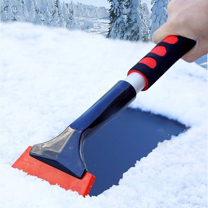 ❄️🚗Double grattoir à glace et balai à neige pour voiture | Accessoire automobile hivernal pour un déneigement complet