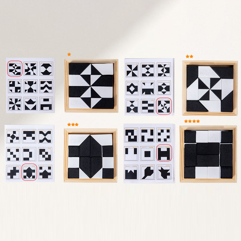 Puzzle de blocs de construction cachés-Jouets pour développer la capacité d'imagination spatiale des enfants-Jeu de société interactif parent-enfant
