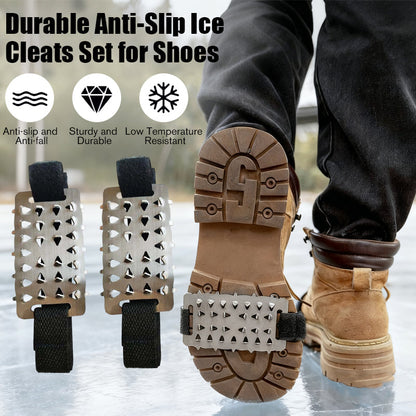 Kit de crampons antidérapants résistants pour chaussures