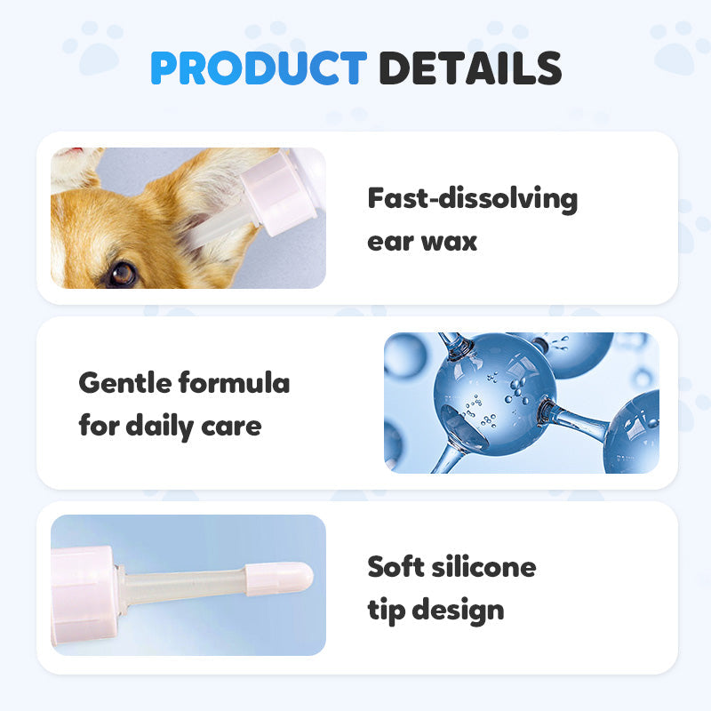 🐾 ACHETEZ-EN 2, OBTENEZ-EN 1 GRATUITEMENT ! ✨ Nettoyant pour oreilles pour animaux - Formule douce à l'aloe vera apaisant pour chiens et chats, prévient les infections et les odeurs 🌿👂