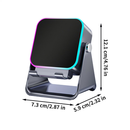 Haut-parleur Bluetooth à Induction Sans Fil 5-en-1 avec Support Téléphone Réglable