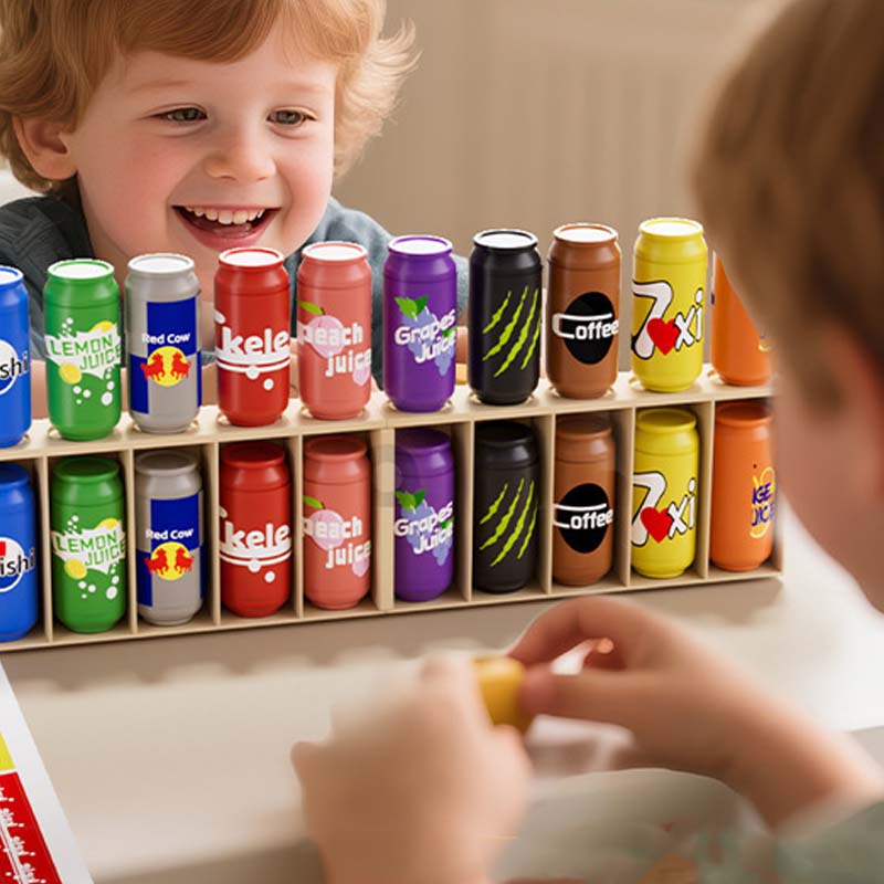 Jouets pour enfants assortis à la couleur des bouteilles