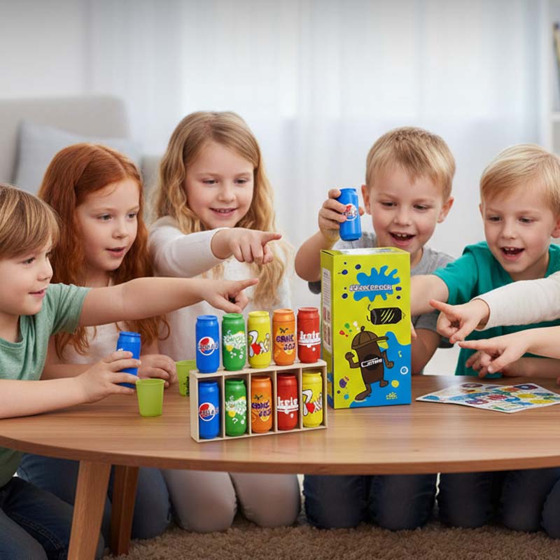 Jouets pour enfants assortis à la couleur des bouteilles