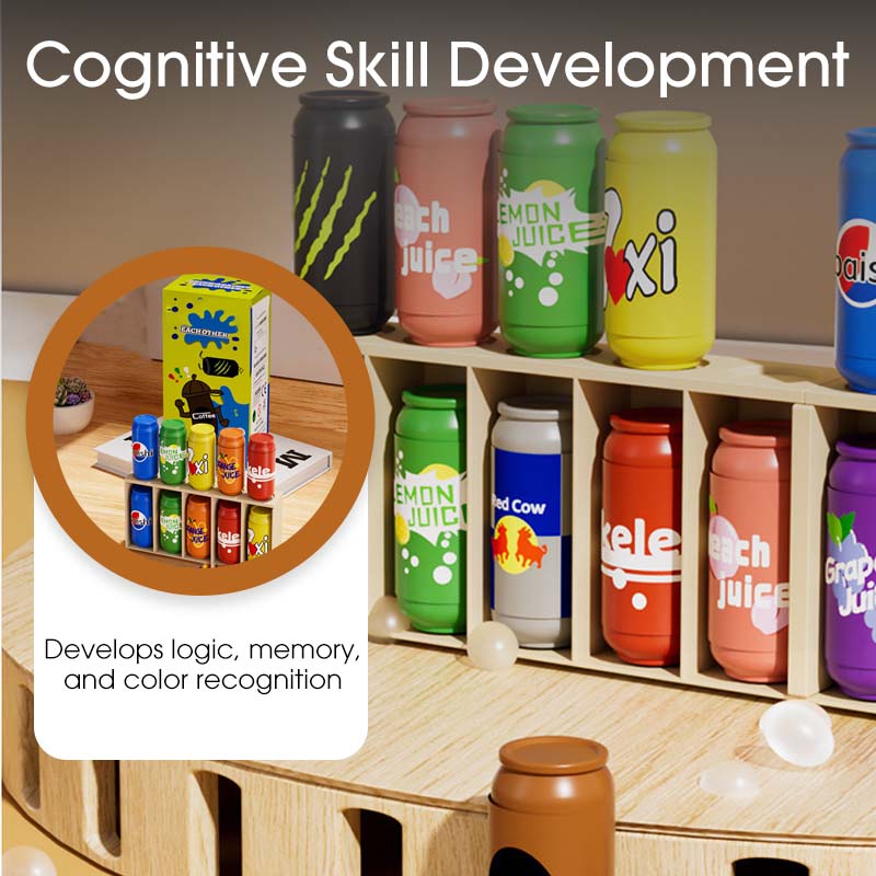 Jouets pour enfants assortis à la couleur des bouteilles