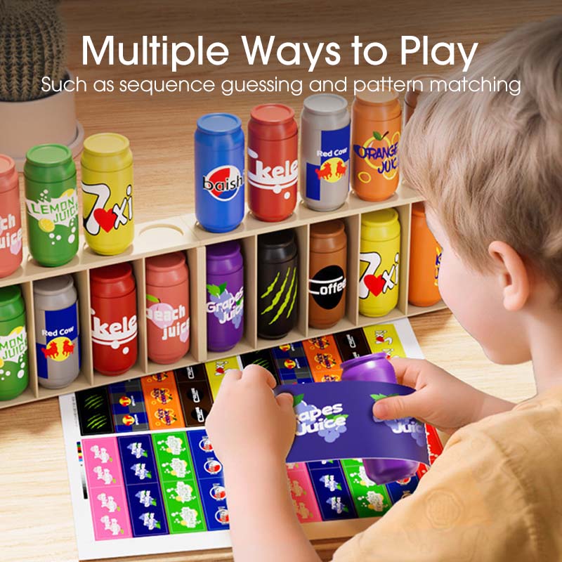 Jouets pour enfants assortis à la couleur des bouteilles