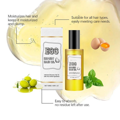 🔥Huile capillaire intensive à la protéine d'œuf | 2 achetés, 1 offert✨
