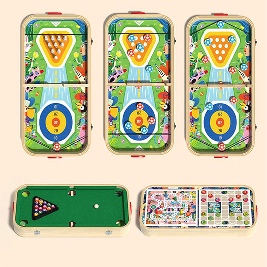 Jeu de table en bois 6 en 1 pour enfants