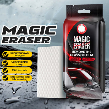 ✨ Éponge Magique pour Vitres de Voiture – Élimine en un seul geste films d’huile et traces d’eau ! Meilleure visibilité la nuit, formule douce pH 7 !