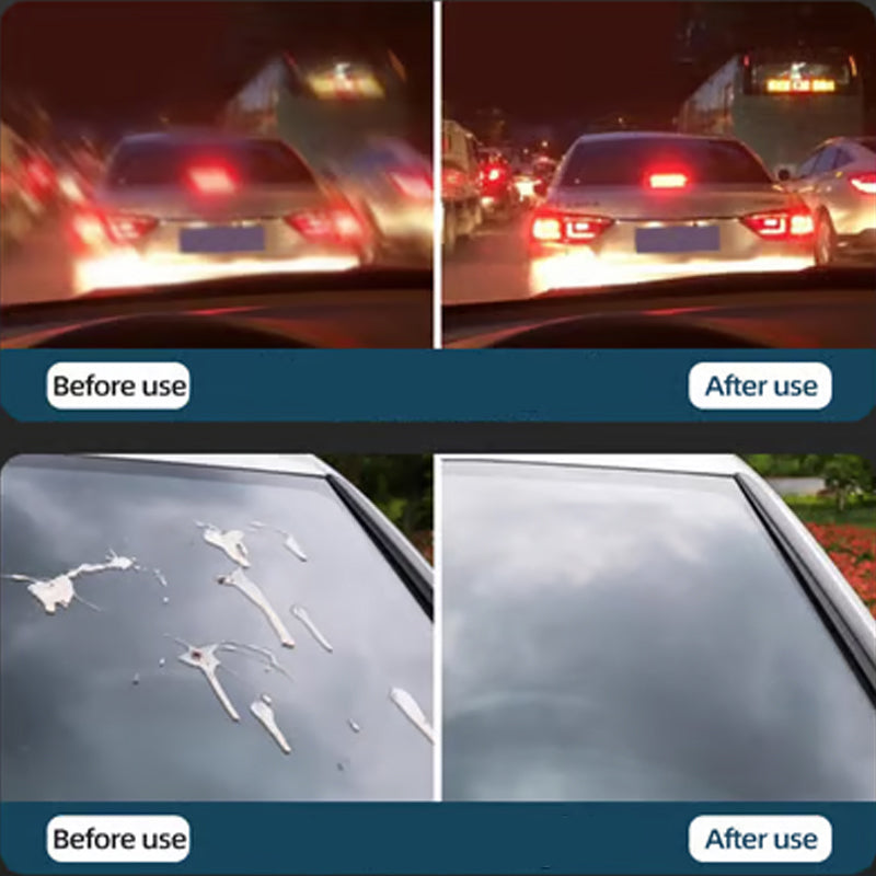 ✨ Éponge Magique pour Vitres de Voiture – Élimine en un seul geste films d’huile et traces d’eau ! Meilleure visibilité la nuit, formule douce pH 7 !
