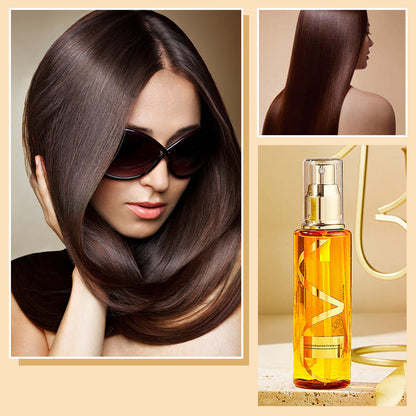✨ Huile Capillaire en Spray – 100 ml d’extraits végétaux, hydratation intense sans effet gras. Discipline les frisottis et sublime la brillance !