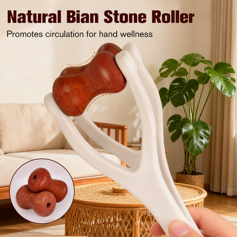 Rouleau de massage pour les doigts et la paume Bian Stone