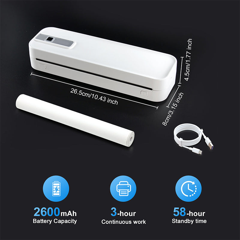 ✨ Imprimante thermique Bluetooth portable – Imprimez où que vous soyez ! 🚀 Livraison gratuite !
