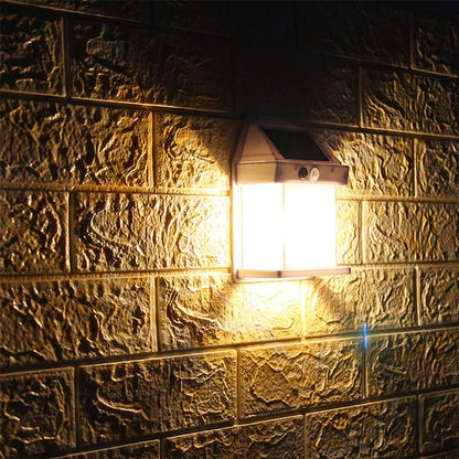 Applique murale solaire à détecteur de mouvement en tungstène
