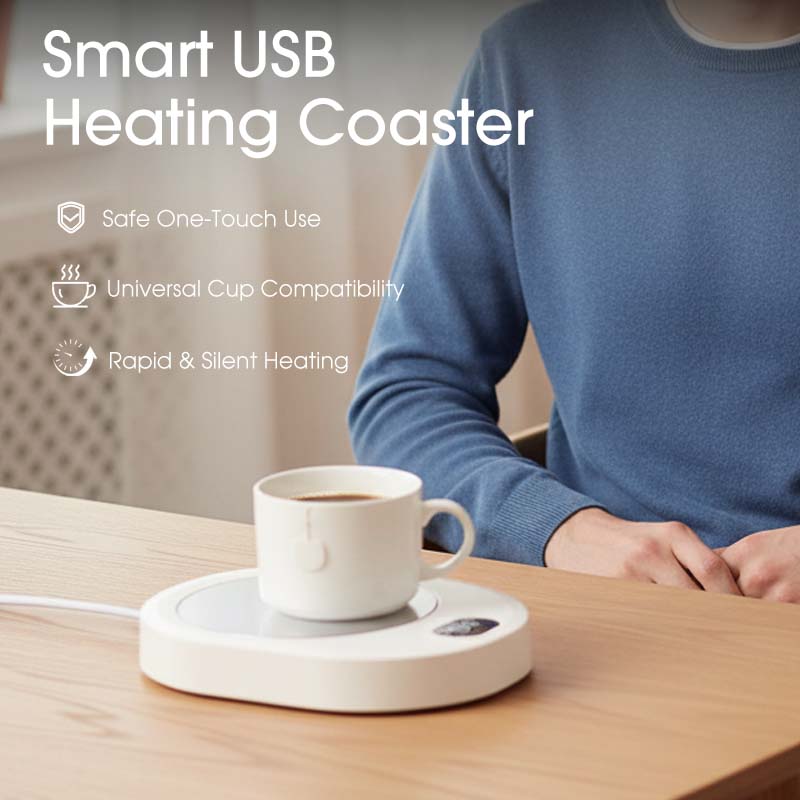 Sous-verre chauffant USB intelligent