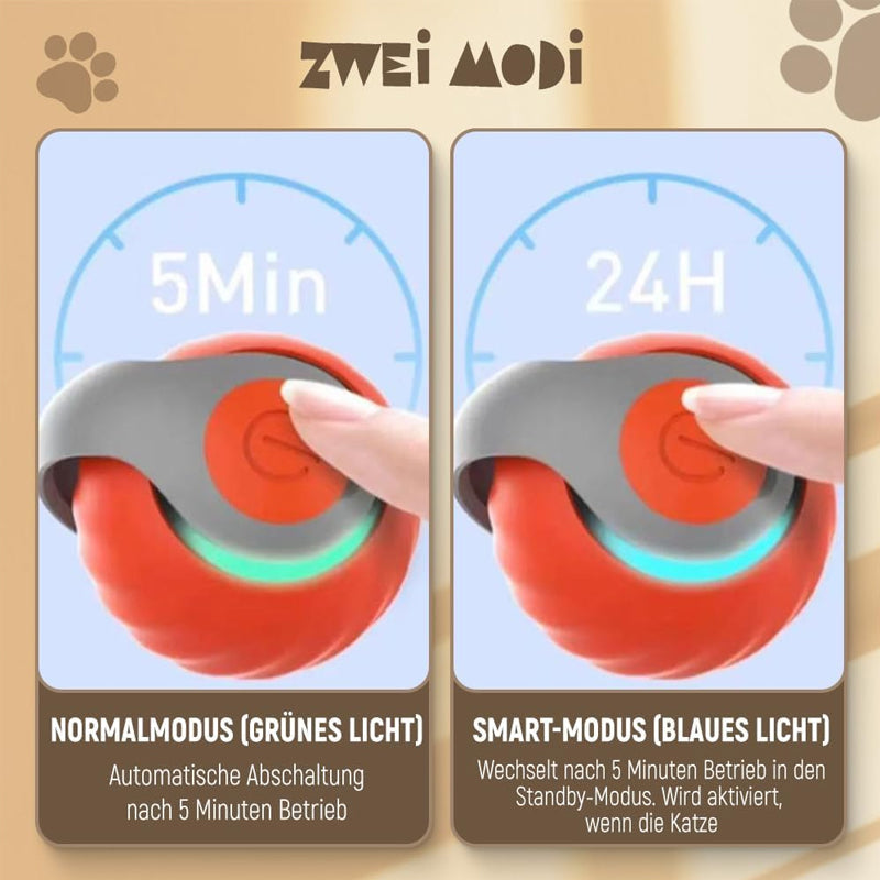 🖤Black Friday & Noël🎄Balle pour chat à capteur intelligent automatique
