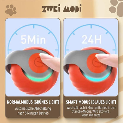 🖤Black Friday & Noël🎄Balle pour chat à capteur intelligent automatique