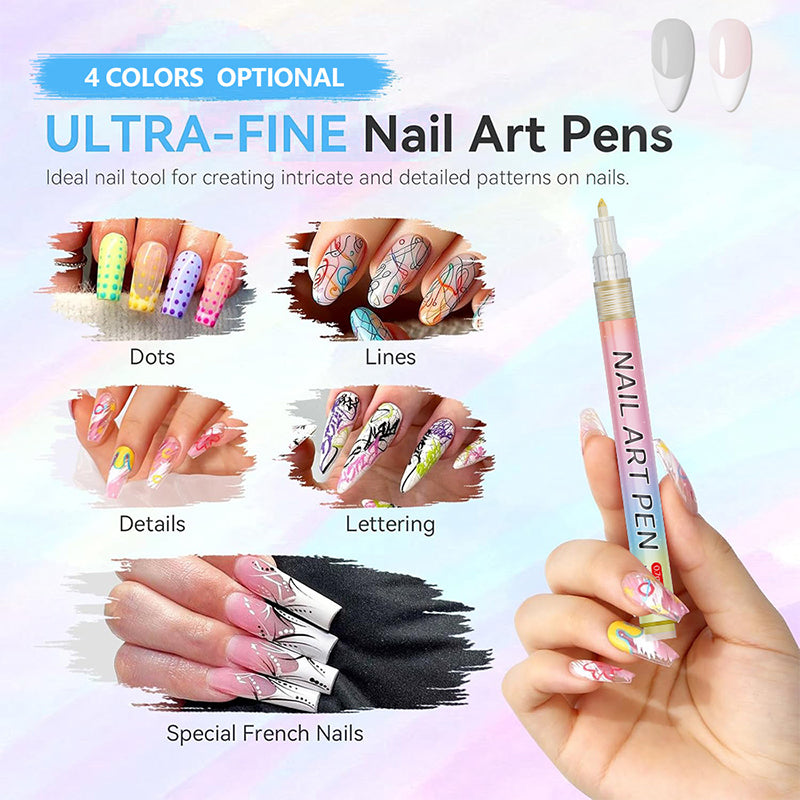 🎁Cadeau de Noël🎄Set professionnel de stylos pour nail art avec 12 couleurs