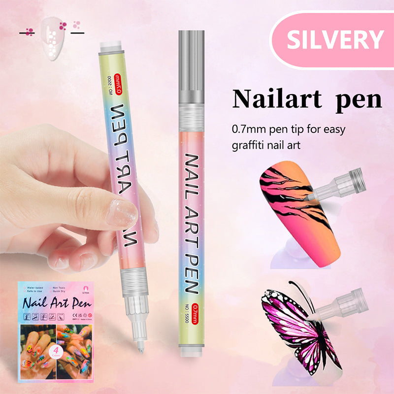🎁Cadeau de Noël🎄Set professionnel de stylos pour nail art avec 12 couleurs
