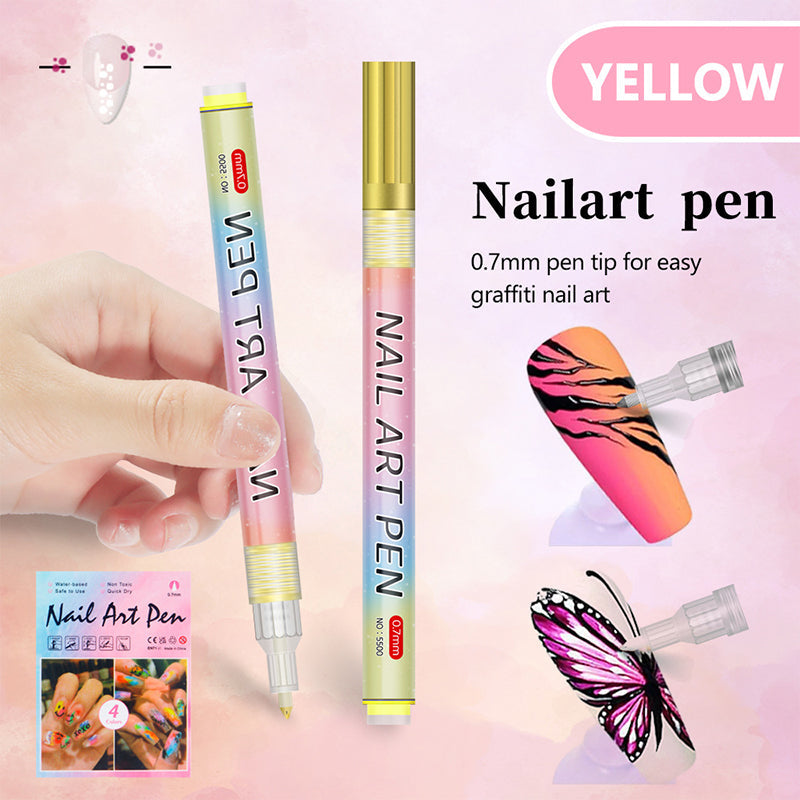 🎁Cadeau de Noël🎄Set professionnel de stylos pour nail art avec 12 couleurs