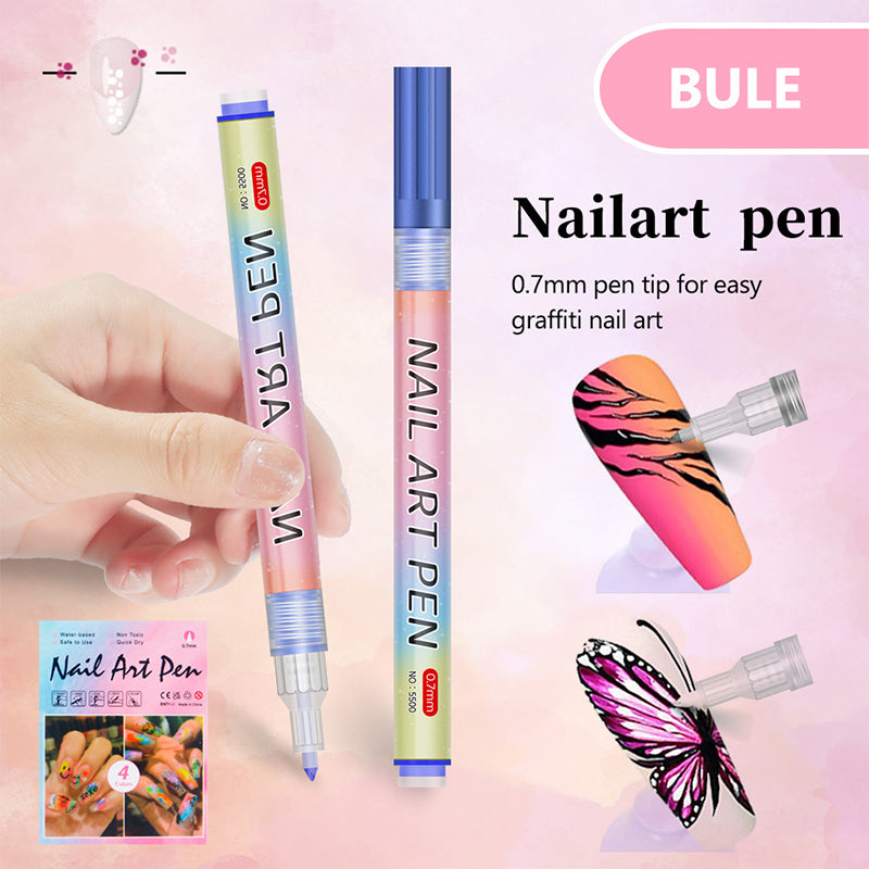 🎁Cadeau de Noël🎄Set professionnel de stylos pour nail art avec 12 couleurs